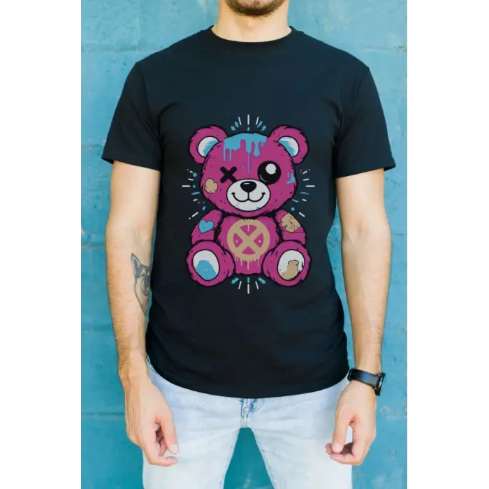 iegiyim™ Unisex Oversize 24/1 Penye DTF Baskılı Tişört - DTF182