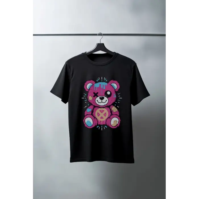 iegiyim™ Unisex Oversize 24/1 Penye DTF Baskılı Tişört - DTF182