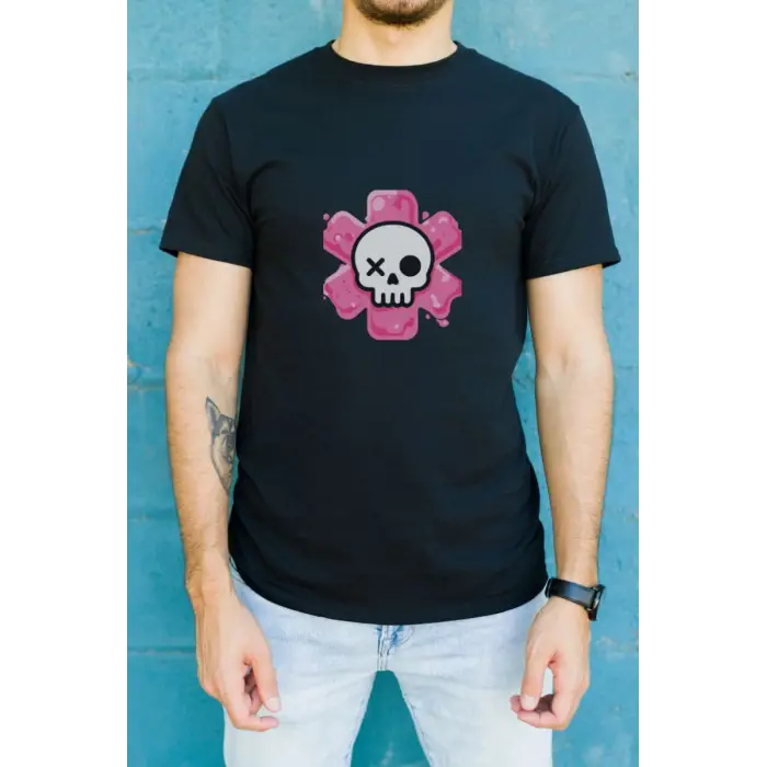 iegiyim™ Unisex Oversize 24/1 Penye DTF Baskılı Tişört - DTF185