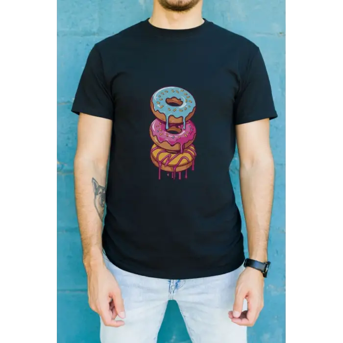 iegiyim™ Unisex Oversize 24/1 Penye DTF Baskılı Tişört - DTF187