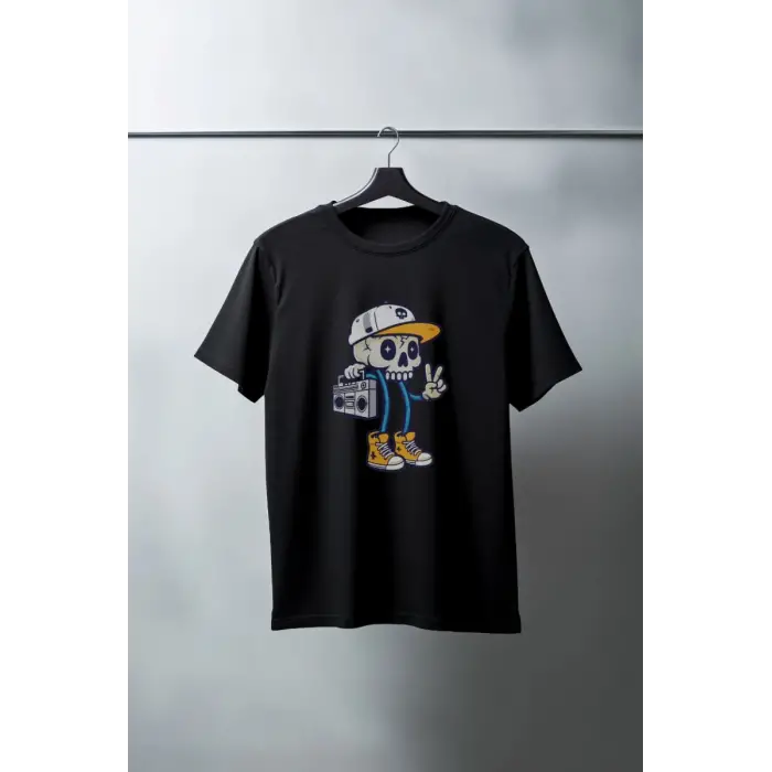 iegiyim™ Unisex Oversize 24/1 Penye DTF Baskılı Tişört - DTF189