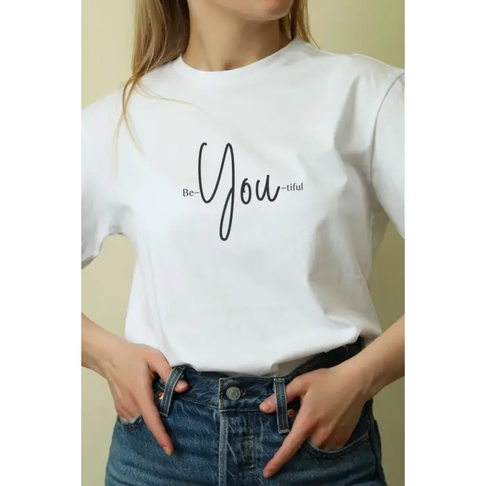 iegiyim™ Unisex Oversize 24/1 Penye DTF Baskılı Tişört - DTF203