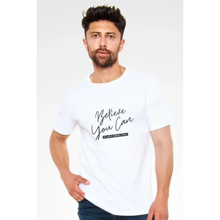 iegiyim™ Unisex Oversize 24/1 Penye DTF Baskılı Tişört - DTF207