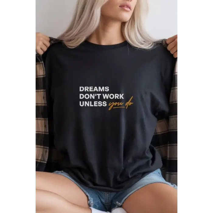 iegiyim™ Unisex Oversize 24/1 Penye DTF Baskılı Tişört - DTF294