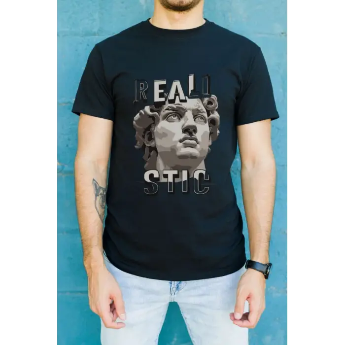 iegiyim™ Unisex Oversize 24/1 Penye DTF Baskılı Tişört - DTF70