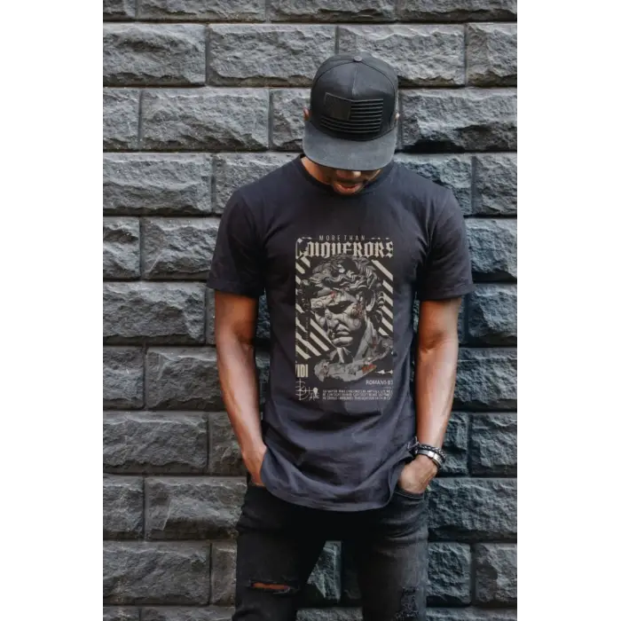 iegiyim™ Unisex Oversize 24/1 Penye DTF Baskılı Tişört - DTF71