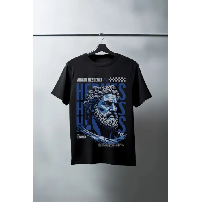iegiyim™ Unisex Oversize 24/1 Penye DTF Baskılı Tişört - DTF73