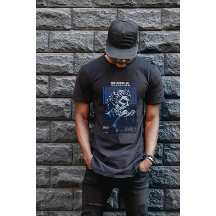 iegiyim™ Unisex Oversize 24/1 Penye DTF Baskılı Tişört - DTF76