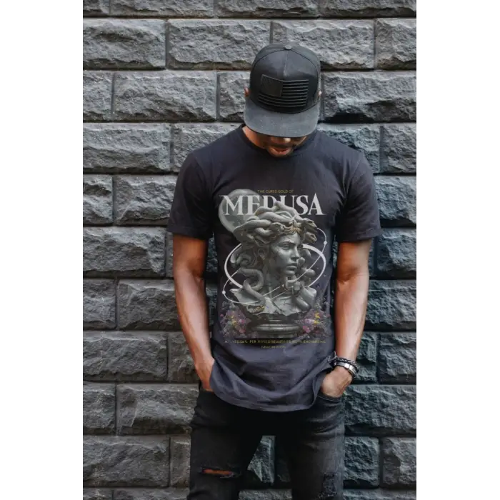 iegiyim™ Unisex Oversize 24/1 Penye DTF Baskılı Tişört - DTF79