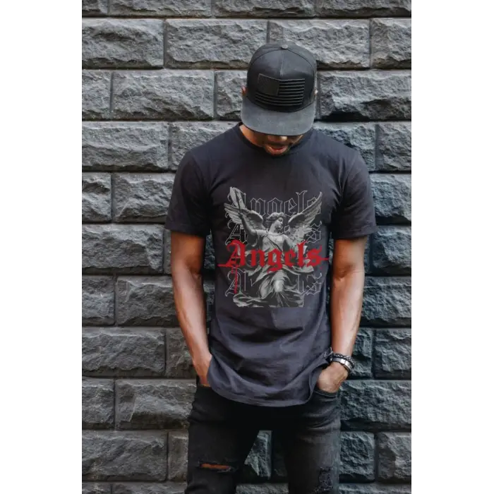 iegiyim™ Unisex Oversize 24/1 Penye DTF Baskılı Tişört - DTF88