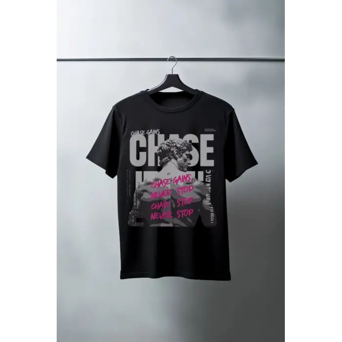 iegiyim™ Unisex Oversize 24/1 Penye DTF Baskılı Tişört - DTF89