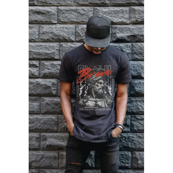 iegiyim™ Unisex Oversize 24/1 Penye DTF Baskılı Tişört - DTF92