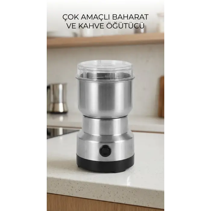 Kahve Ve Baharat Öğütücü Paslanmaz Çelik Yüksek Kapasiteli