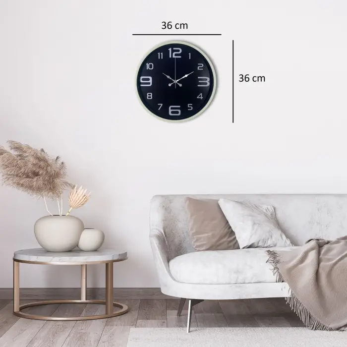 Krem Standart 36 Cm Duvar Saati