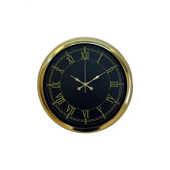 Luxury Gold 40 Cm Metal Duvar Saati