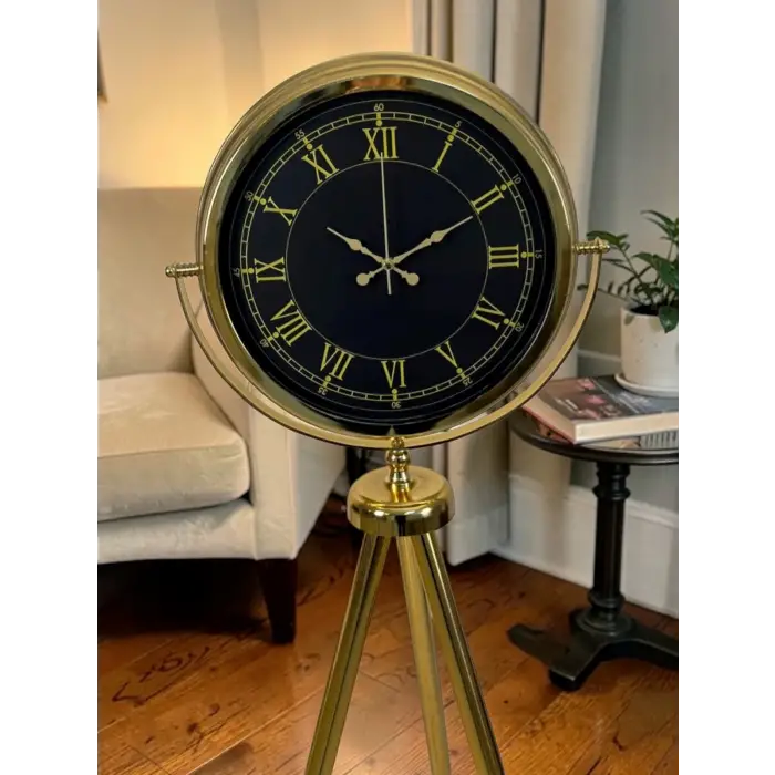 Luxury Gold Tripod Ayaklı Modern Saat