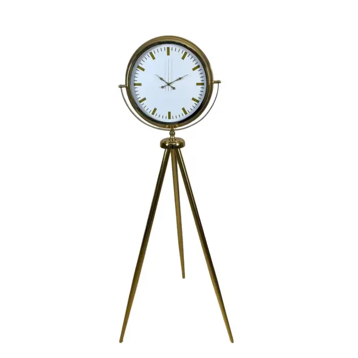 Modern Gold Tripod Ayaklı Saat