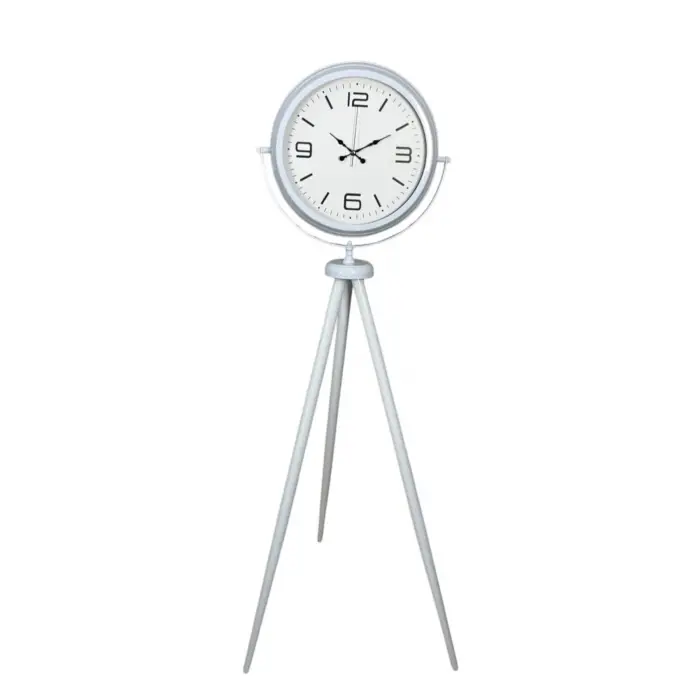 Modern Line Beyaz Tripod Ayaklı Saat