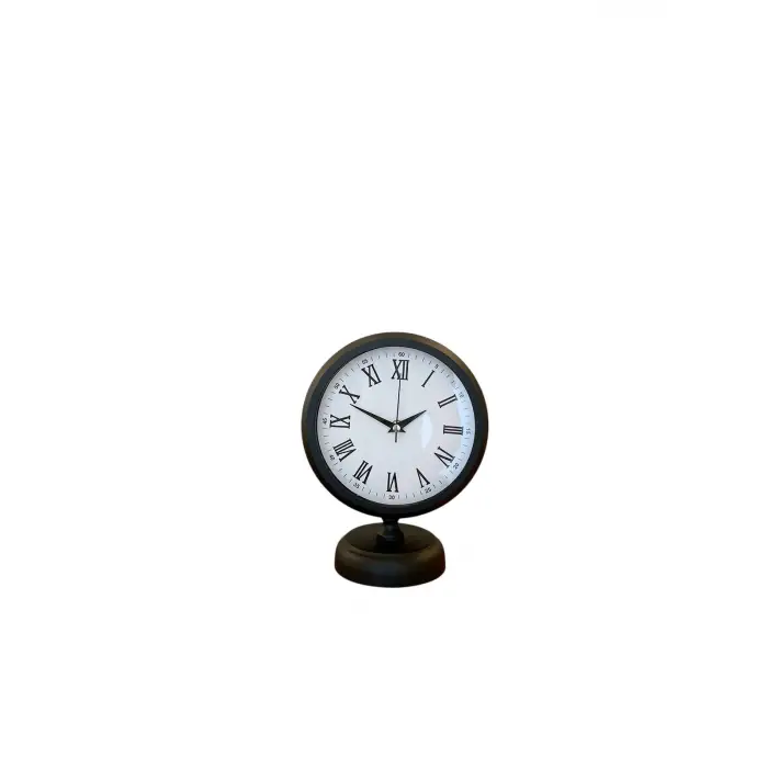 Noble Black 25 x 20 Cm Metal Modern Masa Saati