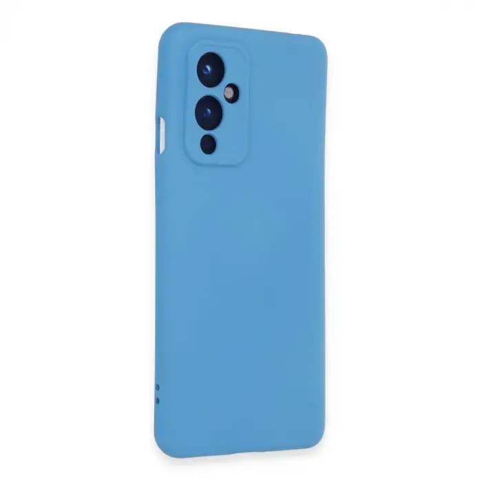 One Plus 9 Kılıf Nano İçi Kadife Silikon - Mavi