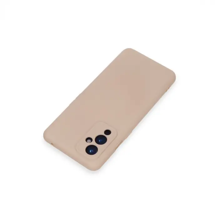 One Plus 9 Kılıf Nano İçi Kadife Silikon - Pudra