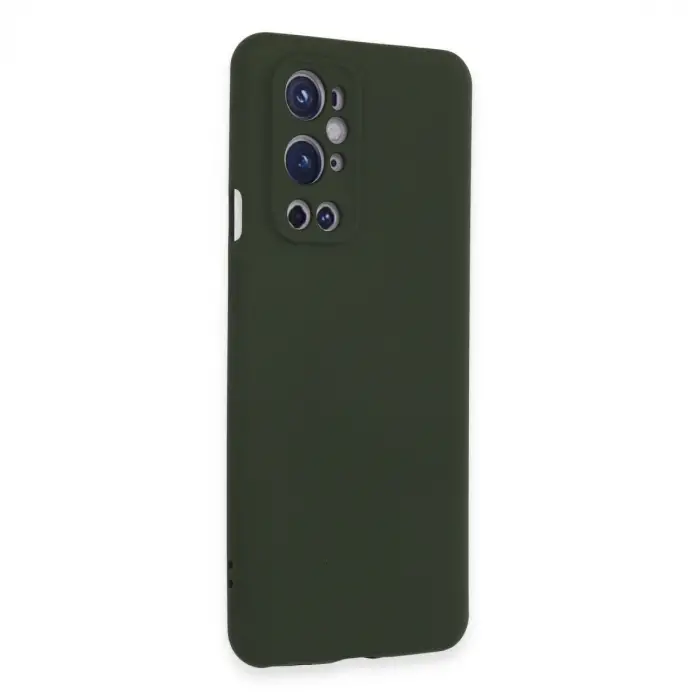 One Plus 9 Pro Kılıf Nano İçi Kadife Silikon - Koyu Yeşil