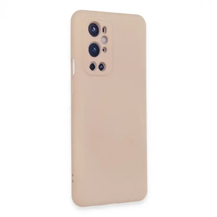 One Plus 9 Pro Kılıf Nano İçi Kadife Silikon - Pudra