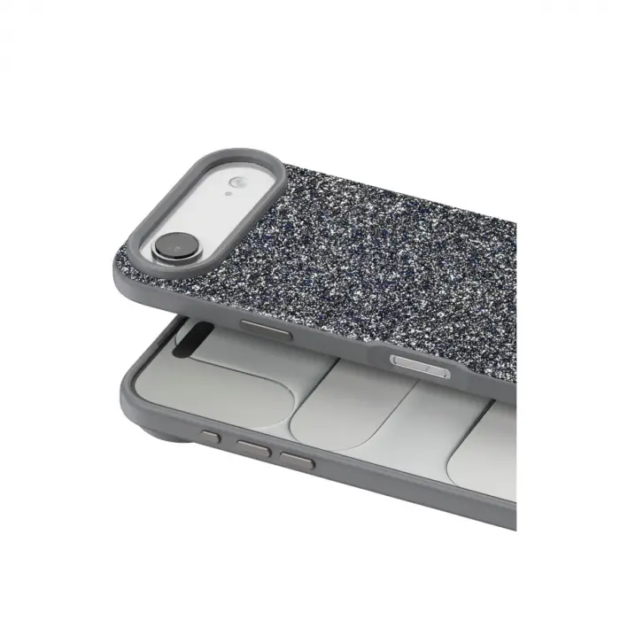 Onegif Apple İphone 17 Air Bright Simli Kapak - Gümüş