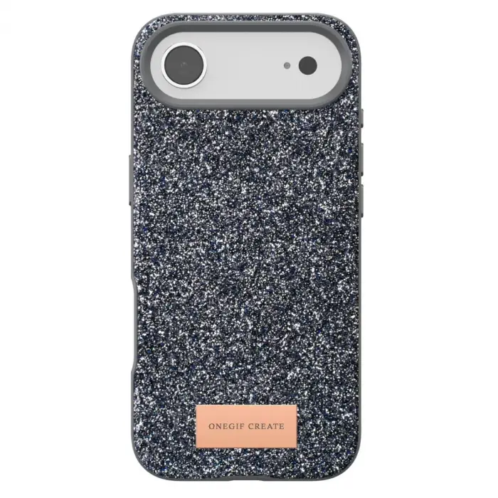 Onegif Apple İphone 17 Air Bright Simli Kapak - Gümüş