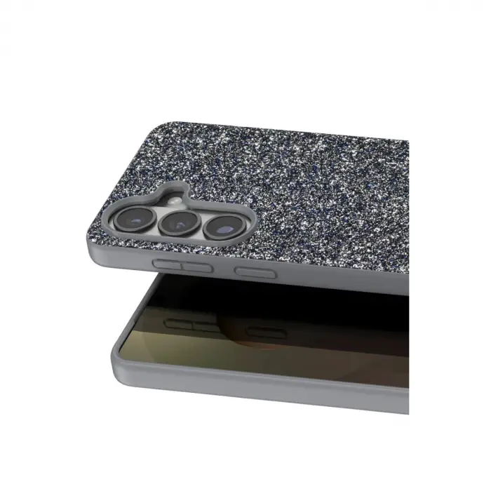 Onegif Samsung Galaxy S26 Plus Bright Simli Kapak - Gümüş