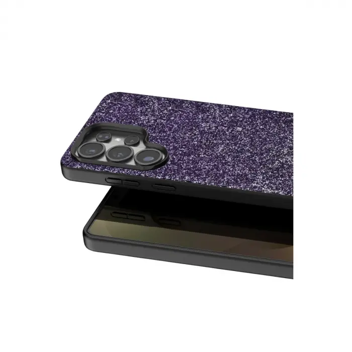 Onegif Samsung Galaxy S26 Ultra Bright Simli Kapak - Derin Mor