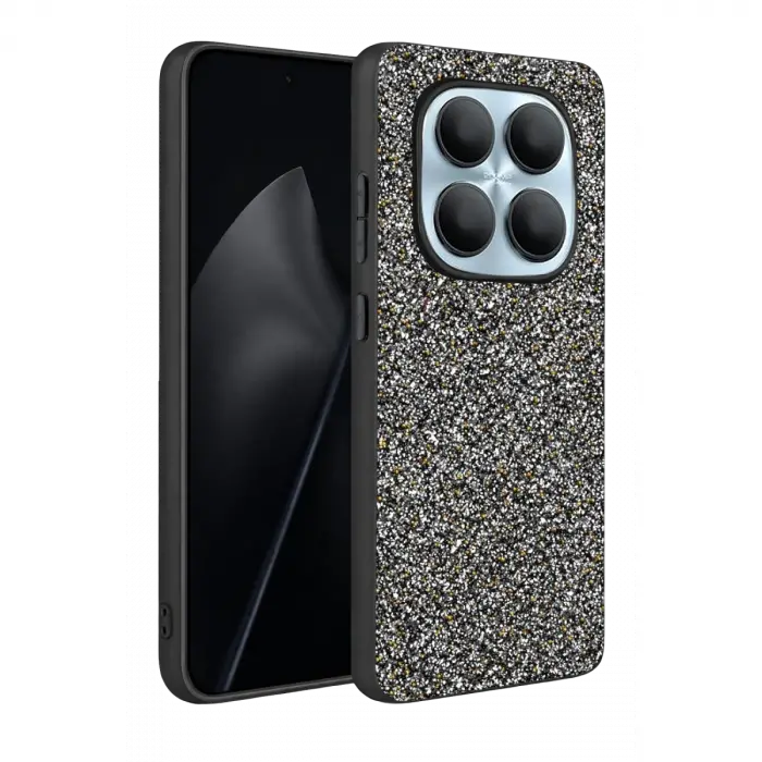 Onegif Xiaomi Redmi Note 15 Pro 4g Bright Simli Kapak - Gold