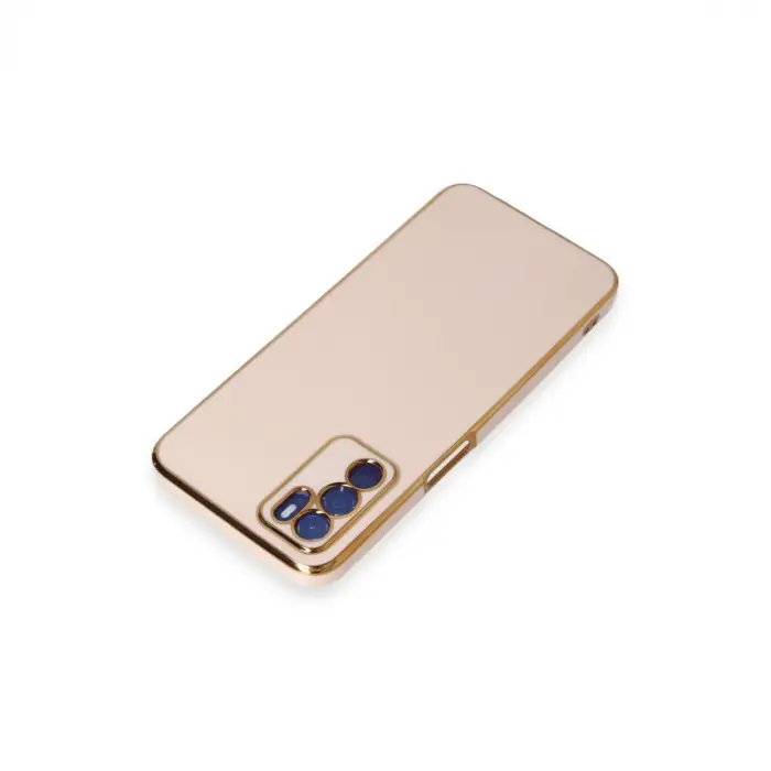 Oppo A16 Kılıf Volet Silikon - Pembe