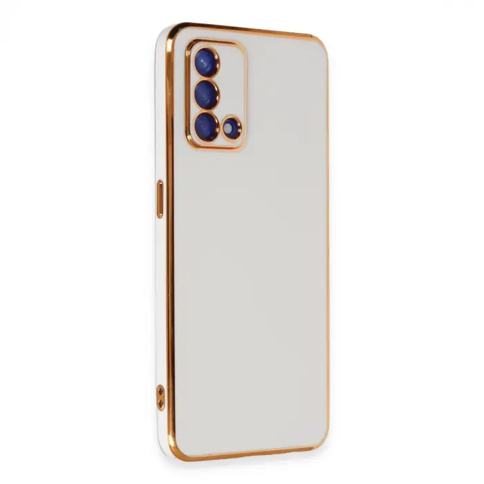 Oppo A74 4g Kılıf Volet Silikon - Beyaz