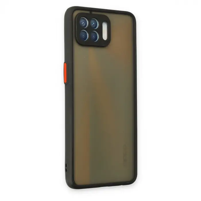 Oppo Reno 4 Lite Kılıf Montreal Silikon Kapak - Siyah