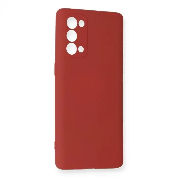 Oppo Reno 5 Pro Kılıf Nano İçi Kadife Silikon - Kiremit