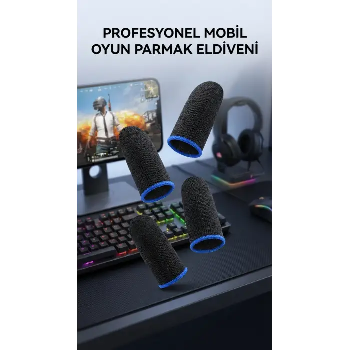 Oyuncu Parmaklık Eldiven Dayanıklı Tasarım Bilgisayar Kontrolü İçin
