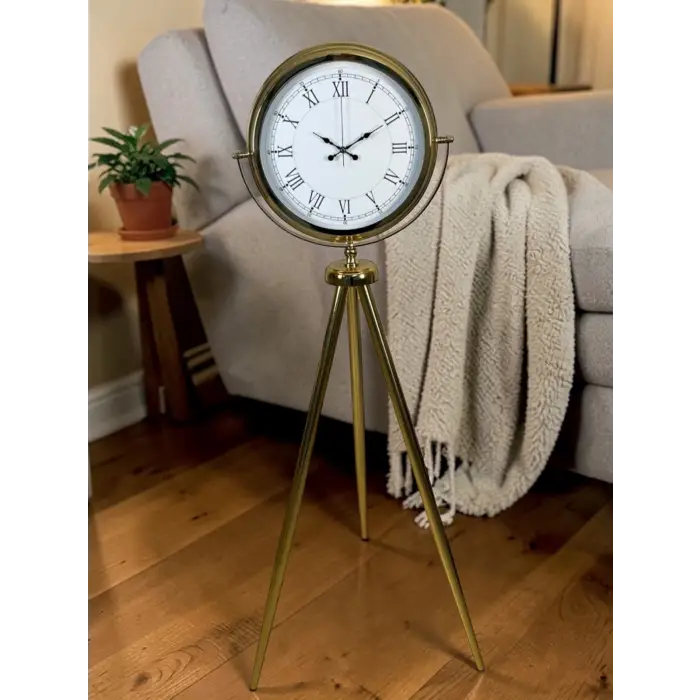 Prestige Roma Gold Tripod Ayaklı Saat