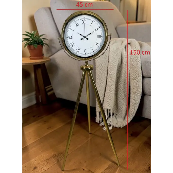 Prestige Roma Gold Tripod Ayaklı Saat
