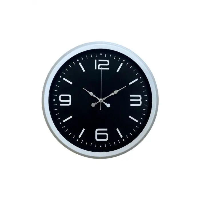 Prime White 40  Cm Metal Modern Duvar Saati