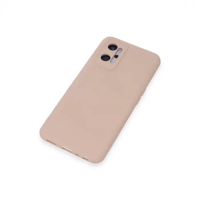 Realme 9i 4g Kılıf Nano İçi Kadife Silikon - Pudra