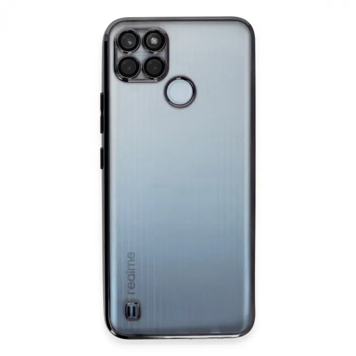 Realme C25y Kılıf Razer Lensli Silikon - Siyah