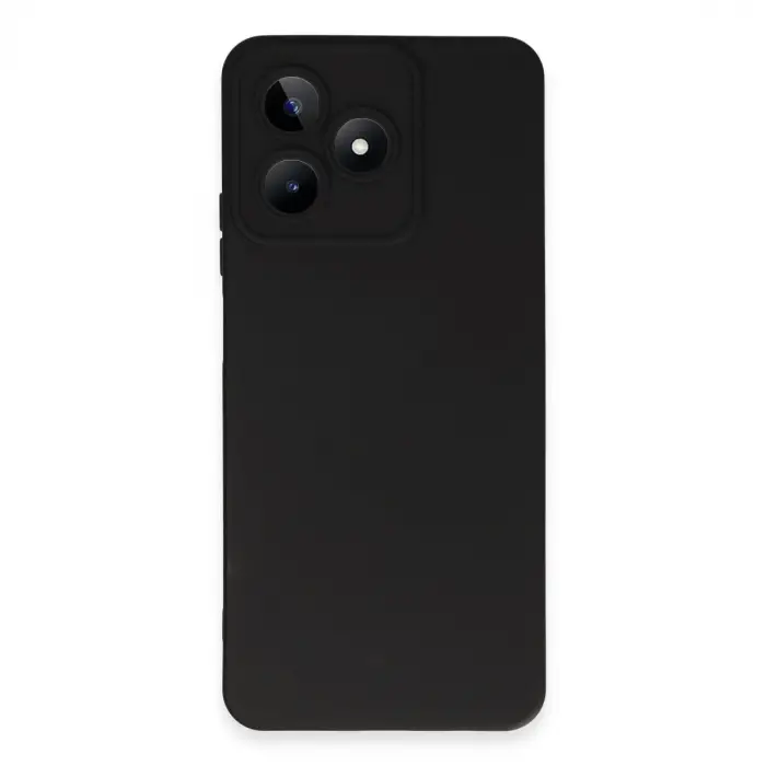 Realme C53 Kılıf Nano İçi Kadife Silikon - Siyah