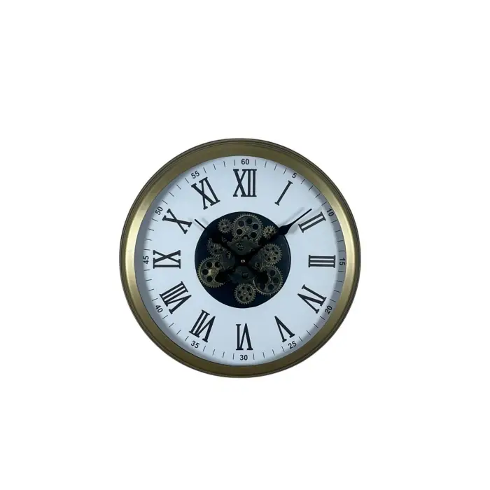 Roma Elegance Eskitme 60 Cm Çarklı Duvar Saati