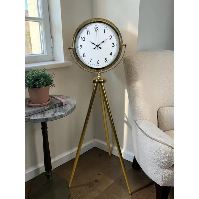 Royal Gold Tripod Ayaklı Dekoratif Saat