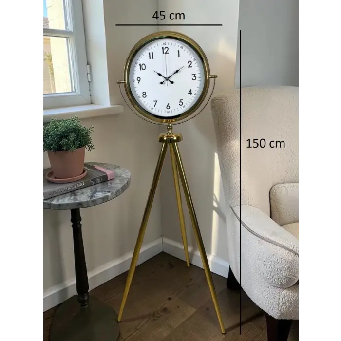Royal Gold Tripod Ayaklı Dekoratif Saat