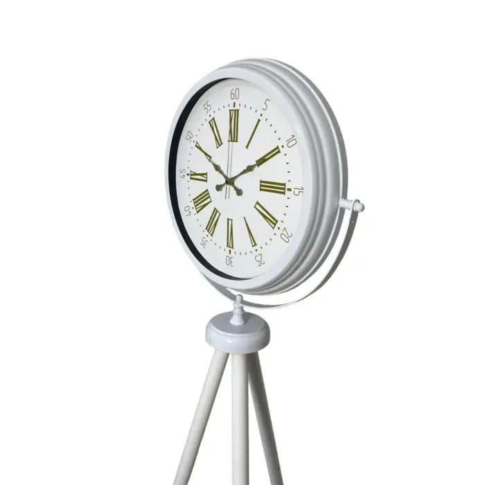 Royal White Gold Roma Rakam Tripod Ayaklı Saat