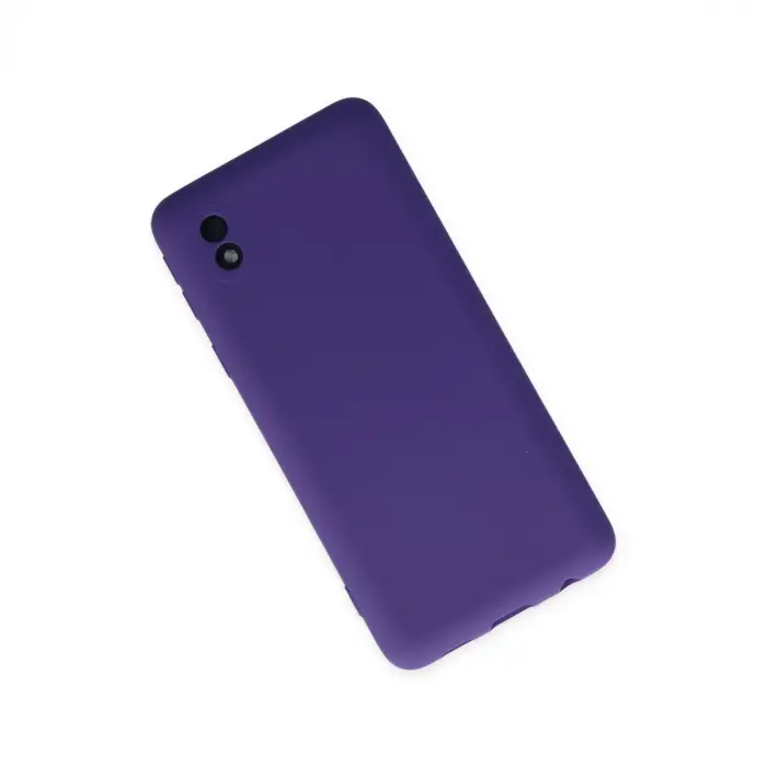 Samsung Galaxy A01 Core Kılıf Nano İçi Kadife Silikon - Mor