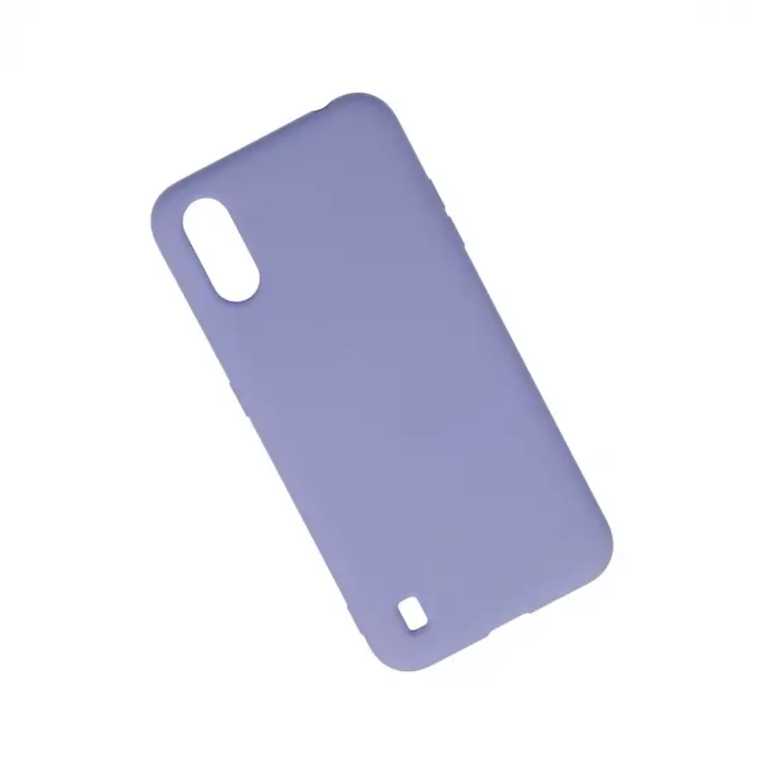 Samsung Galaxy A01 Kılıf Nano İçi Kadife Silikon - Lila
