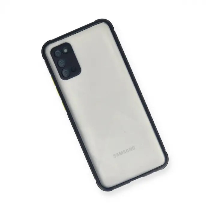 Samsung Galaxy A02s Kılıf Miami Şeffaf Silikon - Lacivert